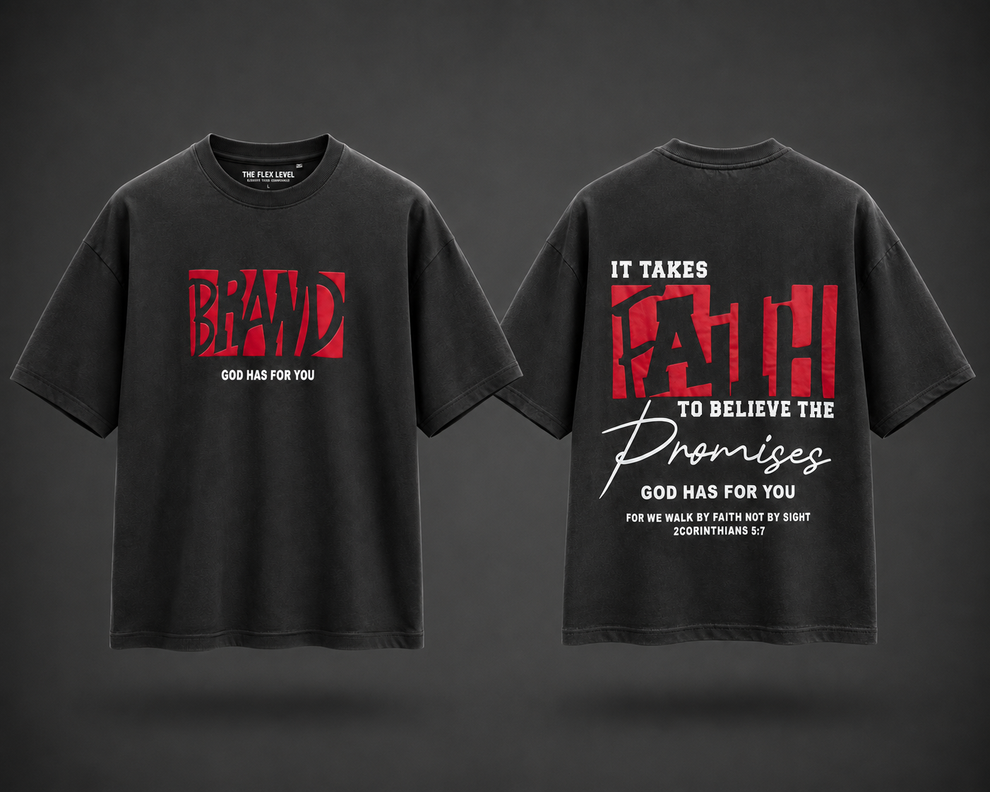 Faith Oversized Graphic T-Shirt