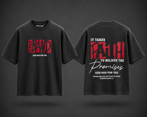 Faith Oversized Graphic T-Shirt