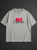 NO Apologies Graphic T-Shirt - Grey