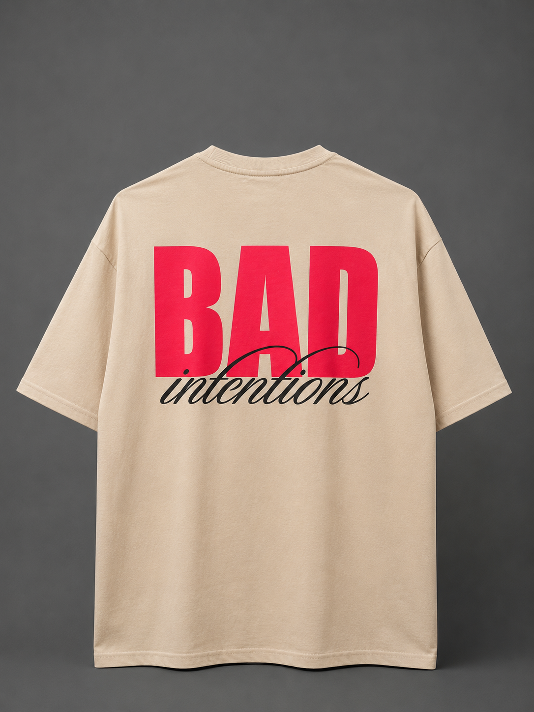 NO Apologies Graphic T-Shirt - Biege