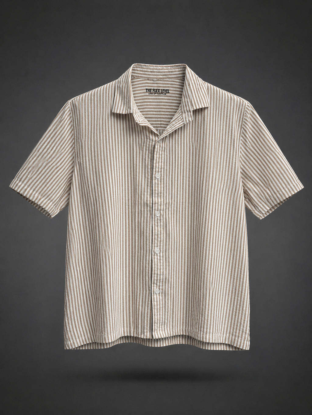 Sand Stripe Resort Shirt - Brown