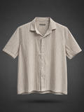 Sand Stripe Resort Shirt - Brown