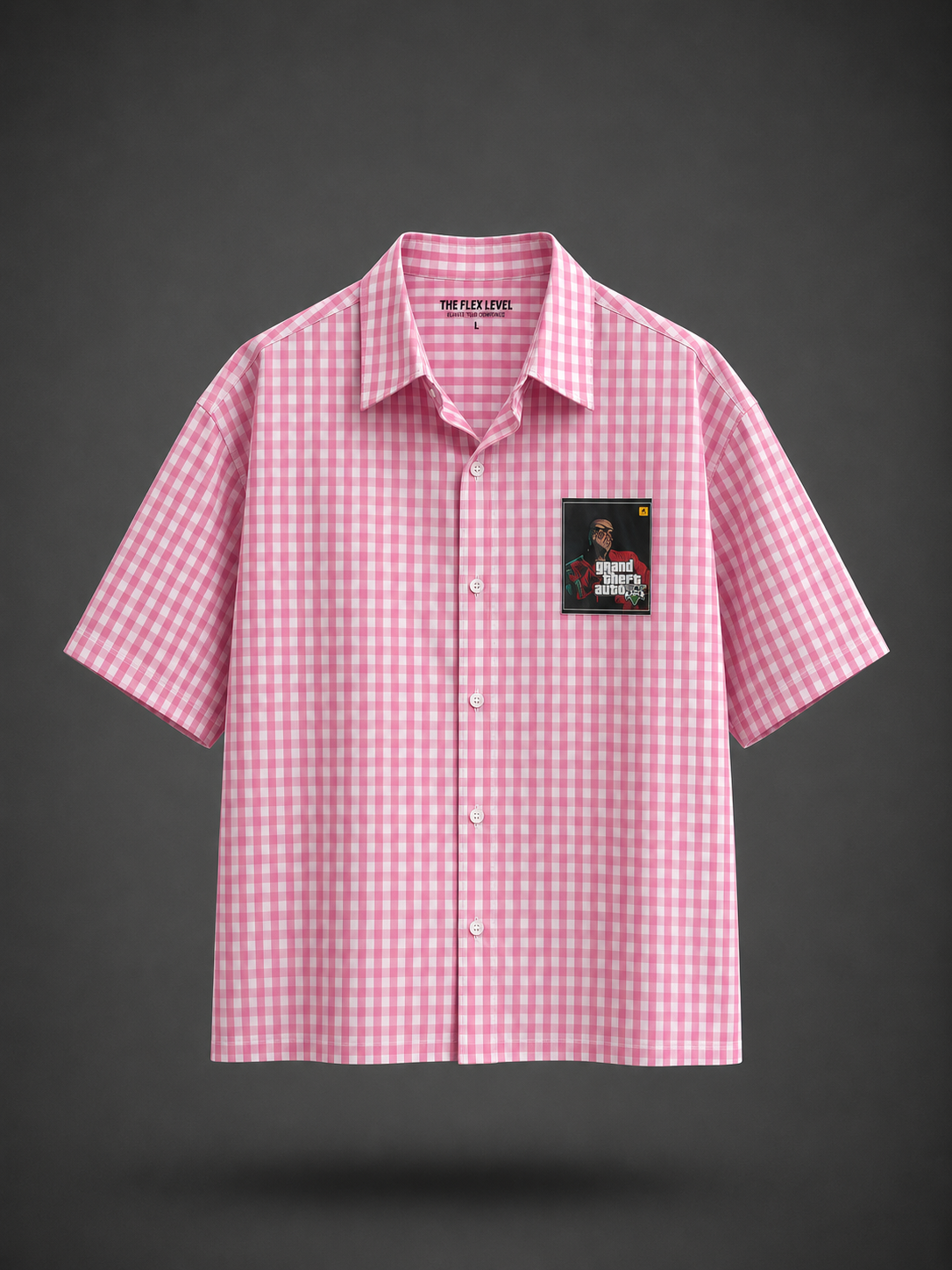 Pink Gingham Weekend GTA-Inspired Shirt