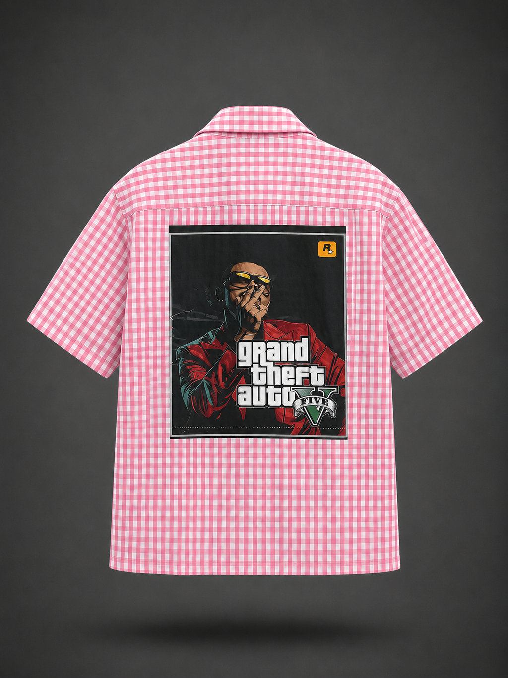 Pink Gingham Weekend GTA-Inspired Shirt