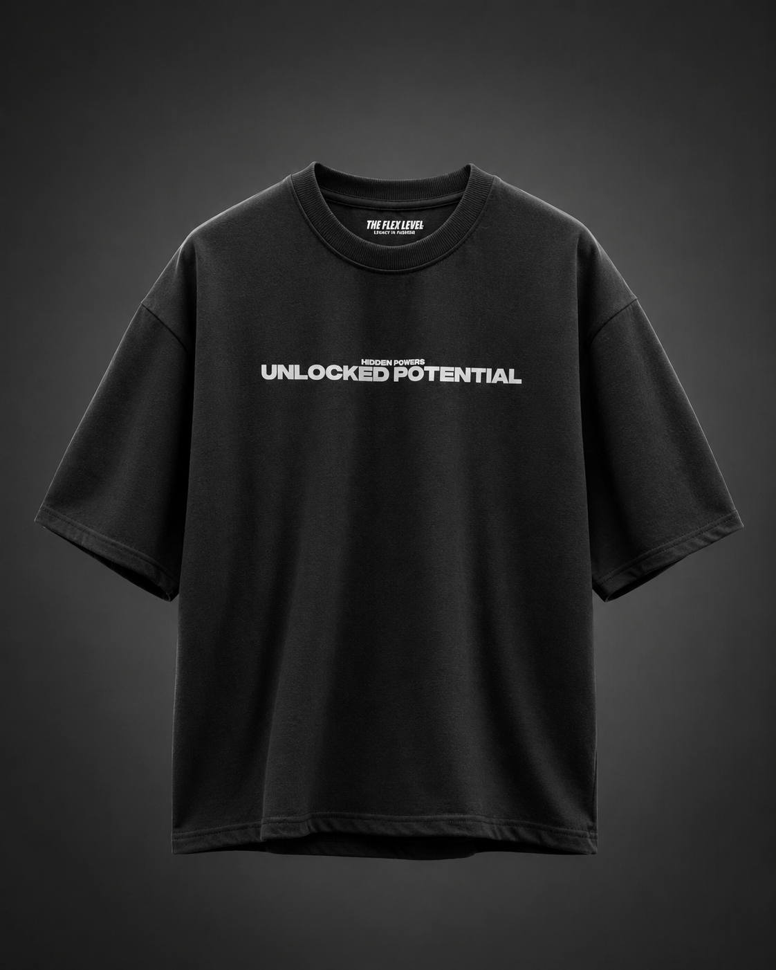Unlocked Potential – Disturb The Expected Oversized T-Shirt - black