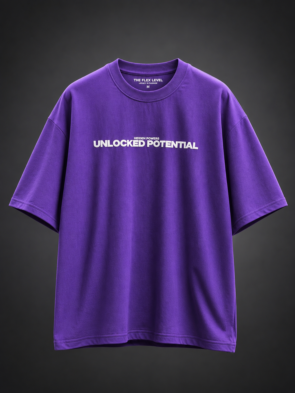 Unlocked Potential – Disturb The Expected Oversized T-Shirt - purple