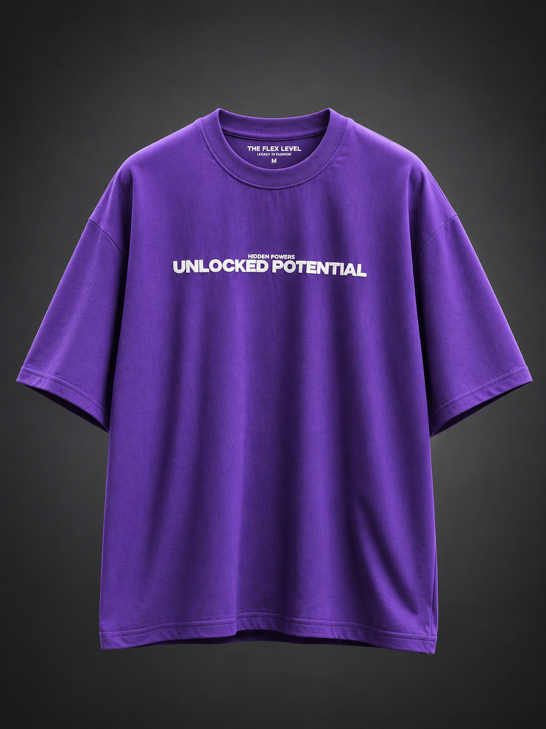Unlocked Potential – Disturb The Expected Oversized T-Shirt - purple