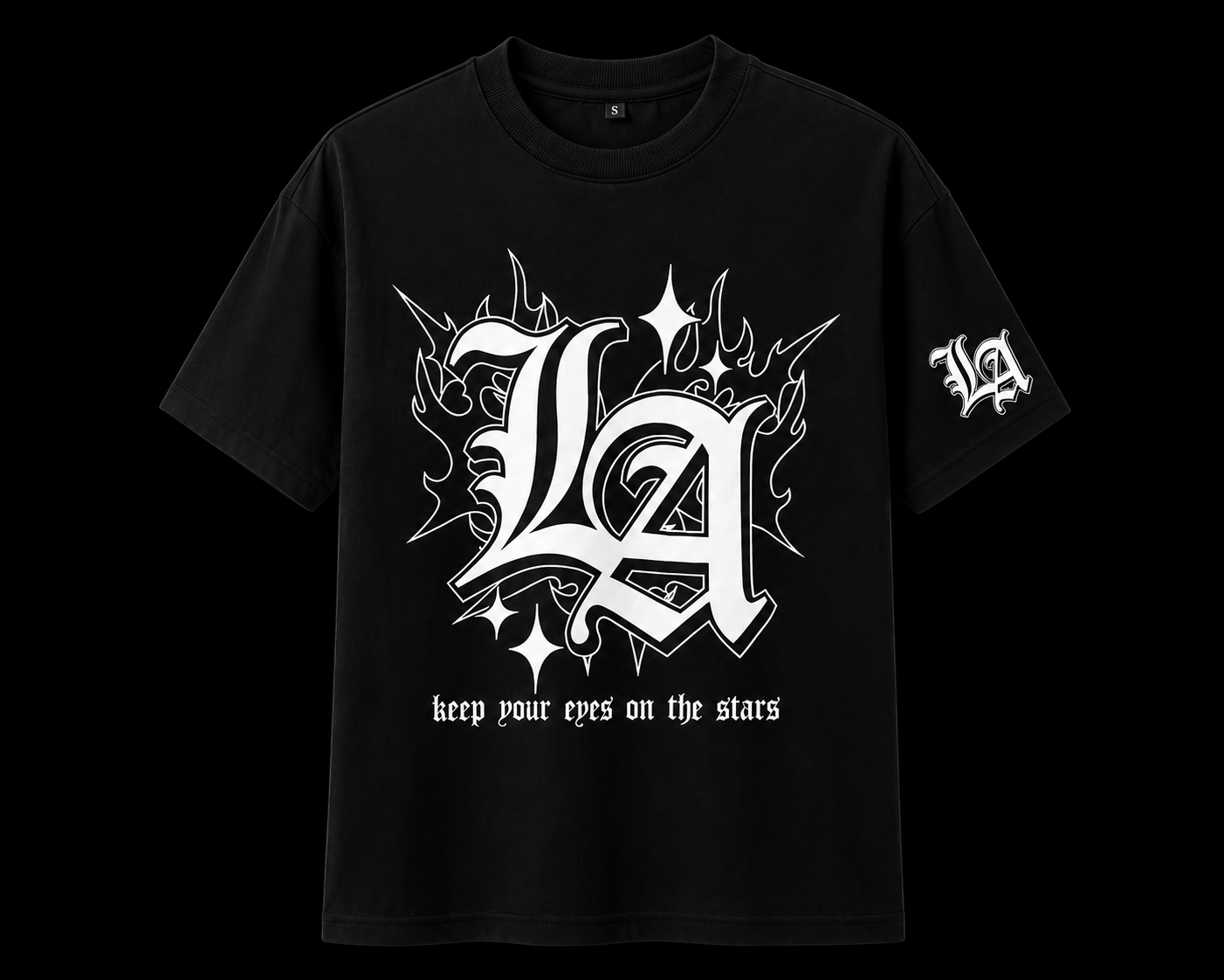 LA Black Oversized T-Shirt