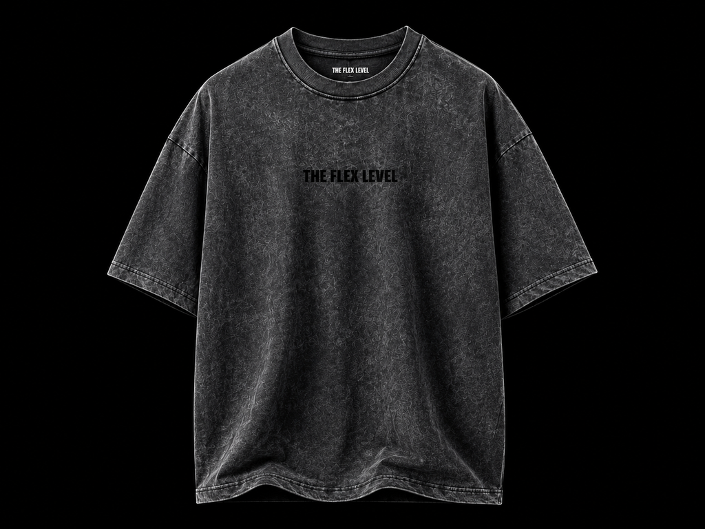 THE FLEX LEVEL™ Ash Fade Oversized Tee