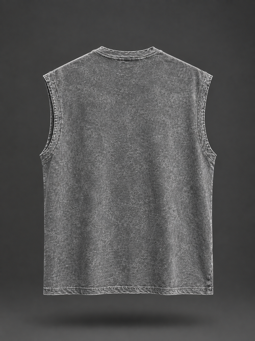 Acid Wash Sleeveless Tee