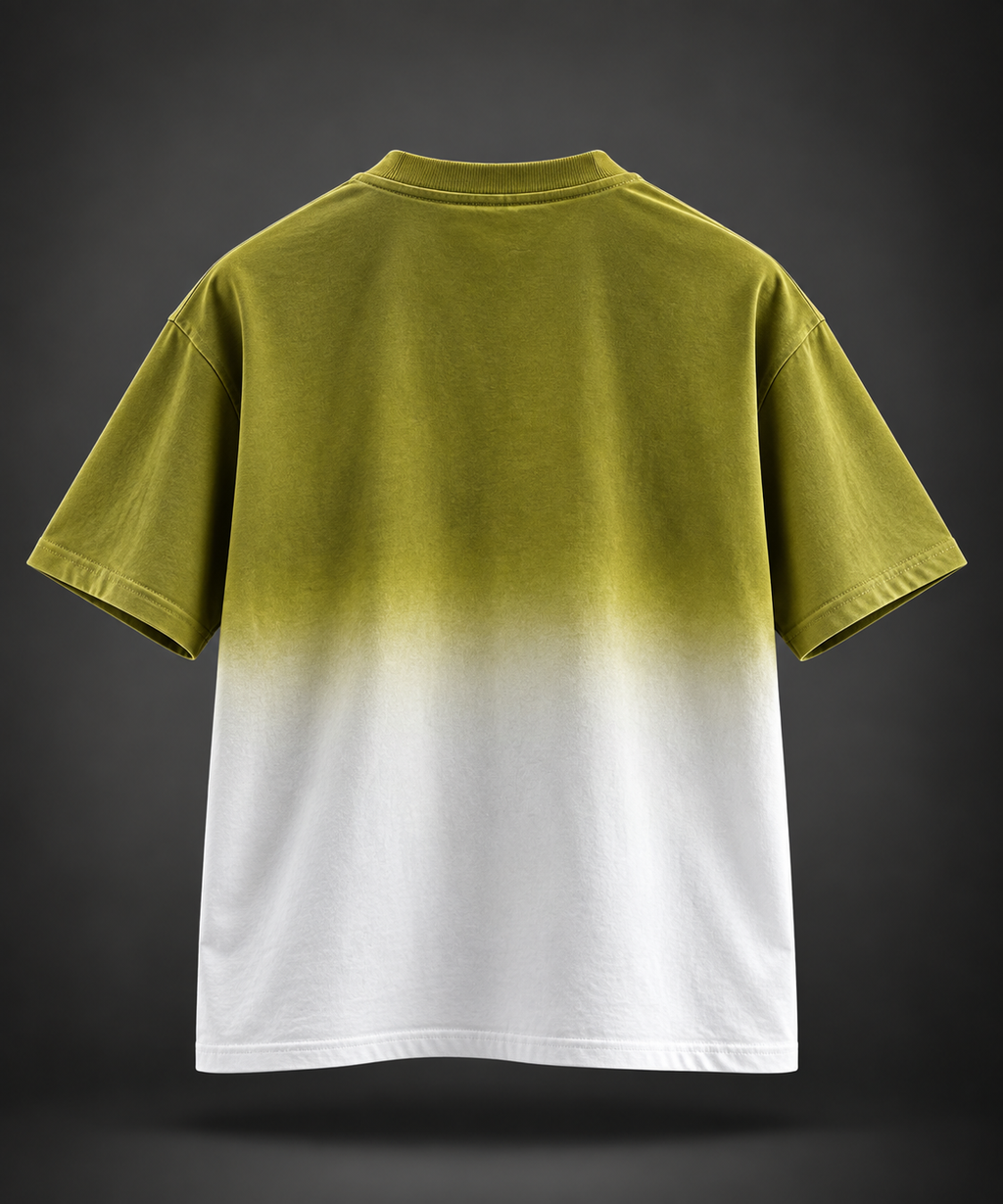 Shadow Fade Oversized T-Shirt - Lemon Green
