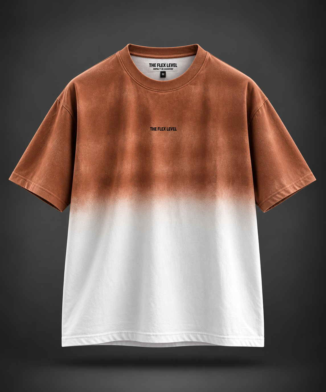 Shadow Fade Oversized T-Shirt - Brown