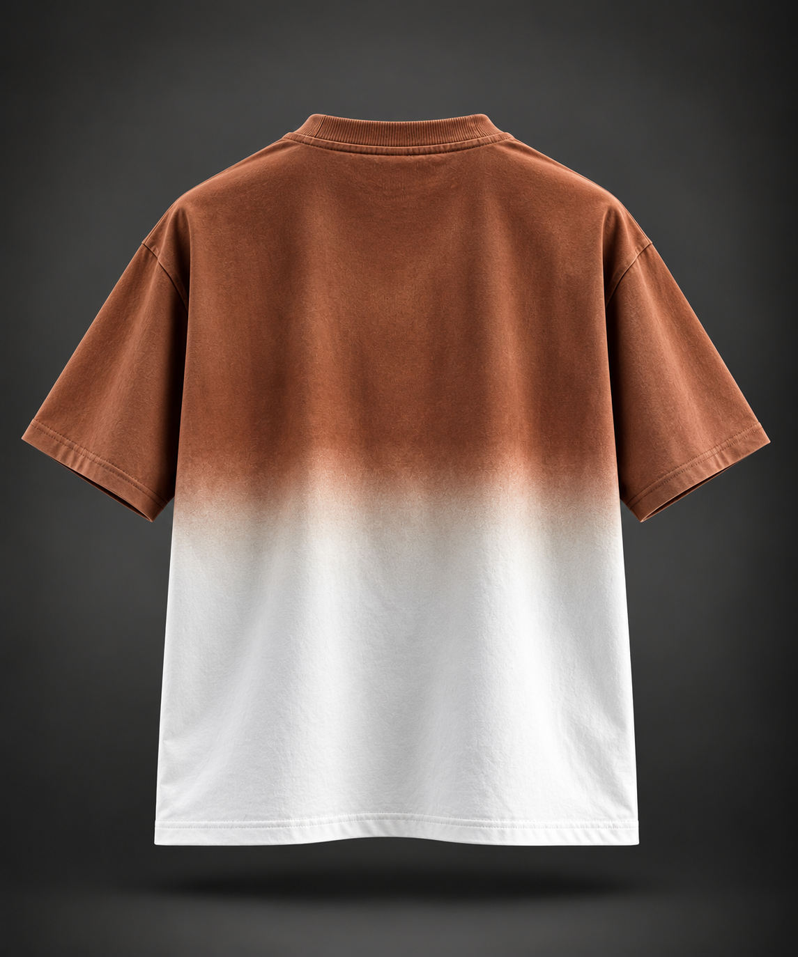 Shadow Fade Oversized T-Shirt - Brown