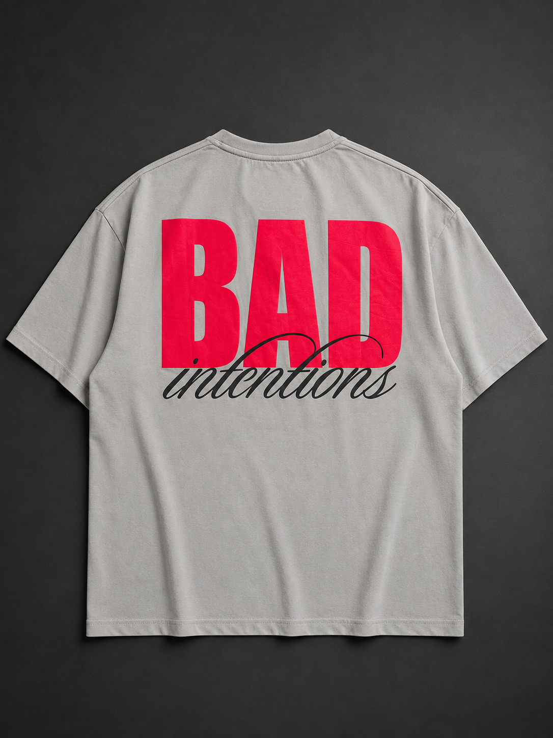 NO Apologies Graphic T-Shirt - Grey