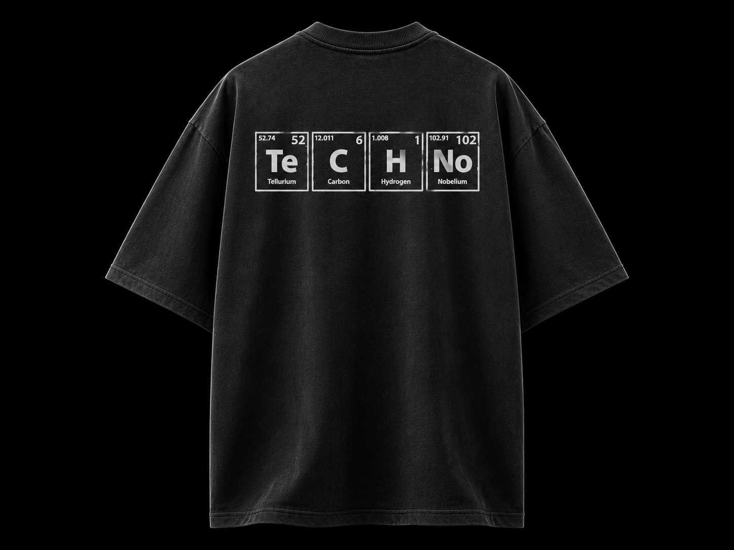 TechNo Oversized Half Sleeve Tee