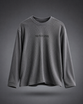 Grey Dj Graphic Grey Waffle Sleeve  Tee