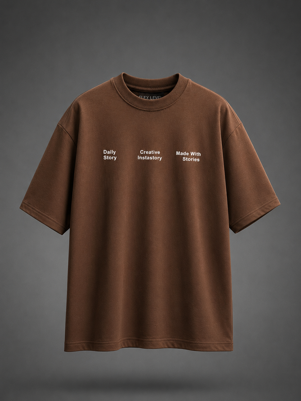 The "SABAR" Brown Oversized Tee