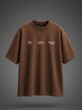 The "SABAR" Brown Oversized Tee