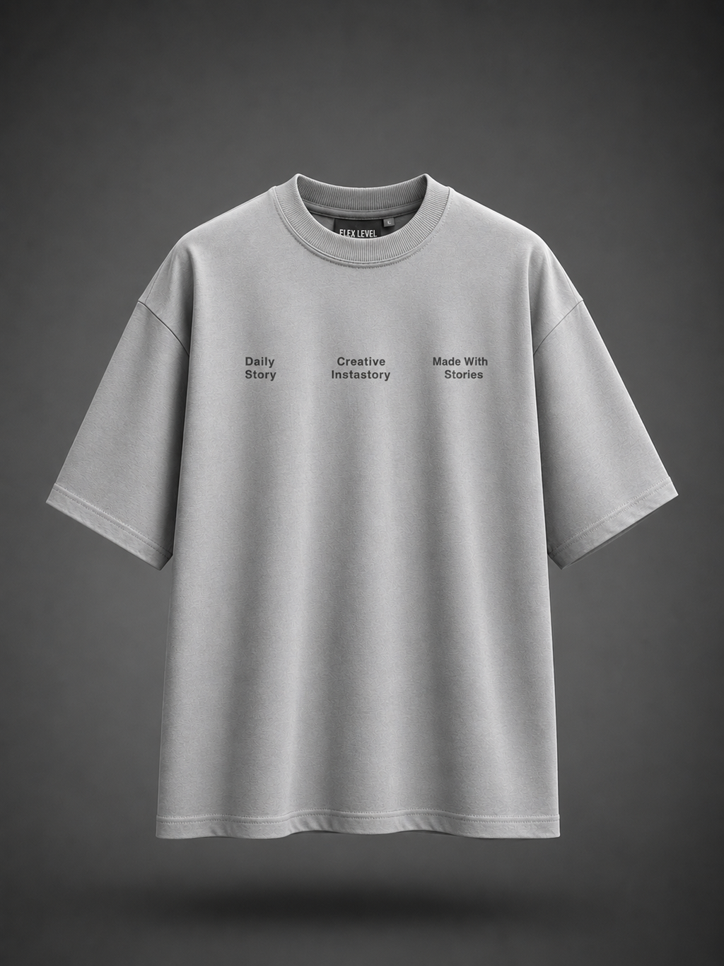 The "SABAR" Grey Oversized Tee