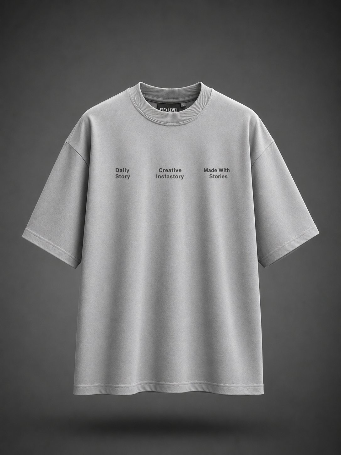 The "SABAR" Grey Oversized Tee