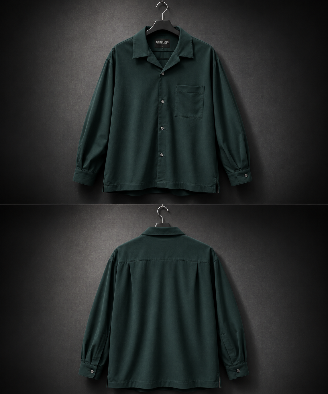 Relaxed Fit Oversized Cuban Collar Shirt