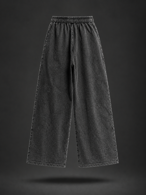 Acid wash Charcoal pants