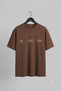 The "SABAR" Brown Oversized Tee