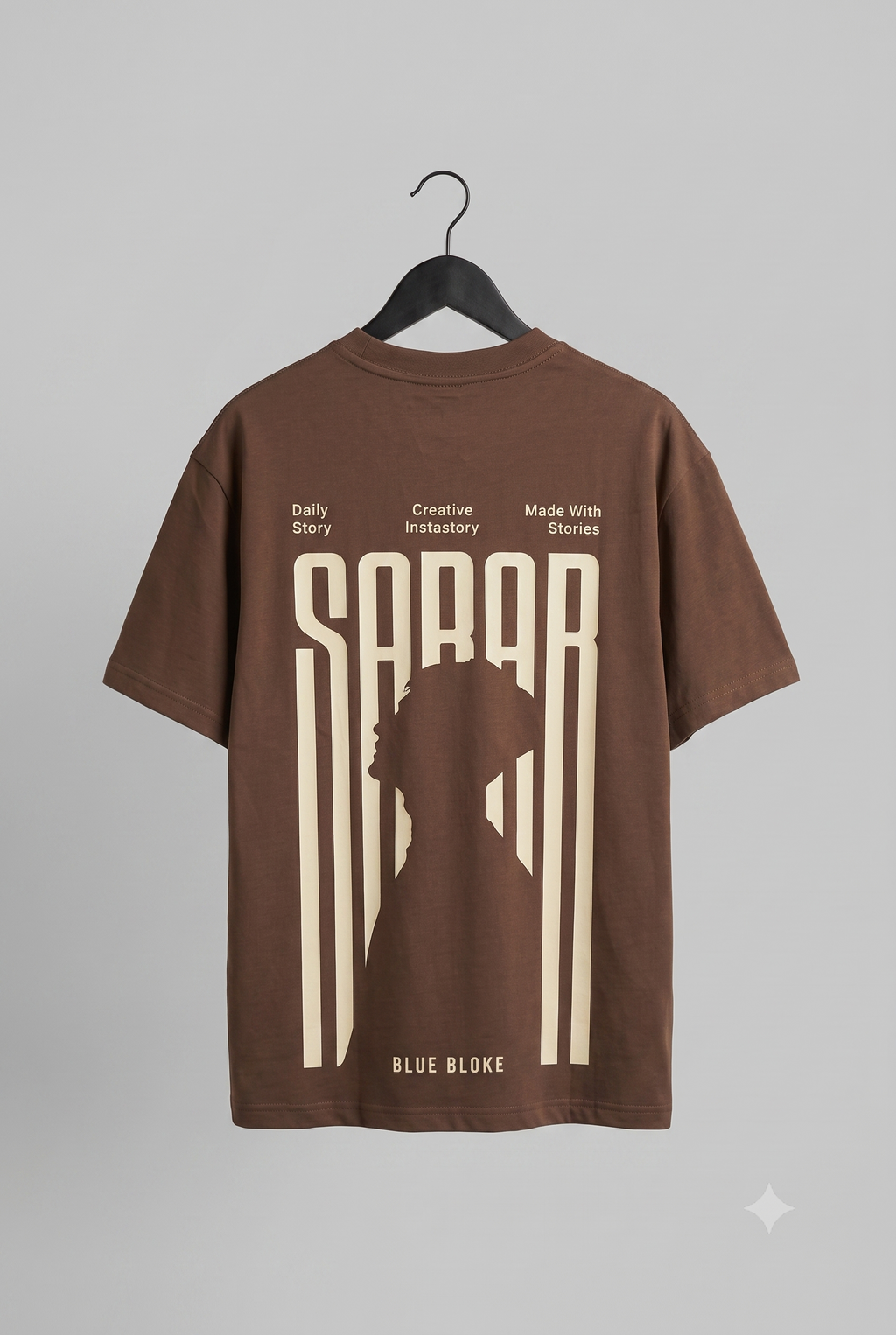 The "SABAR" Black Oversized Tee