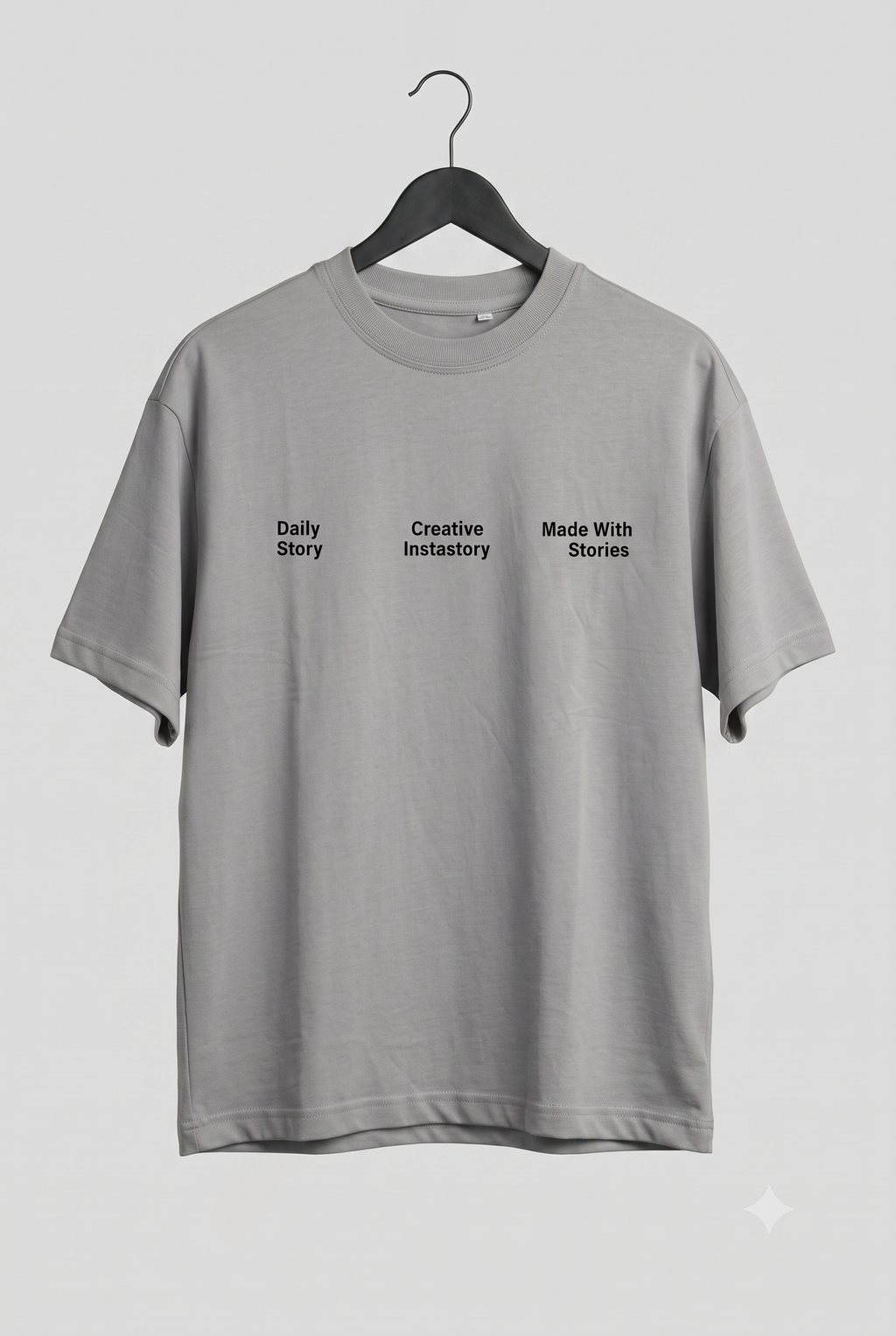 The "SABAR" Grey Oversized Tee