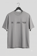 The "SABAR" Grey Oversized Tee