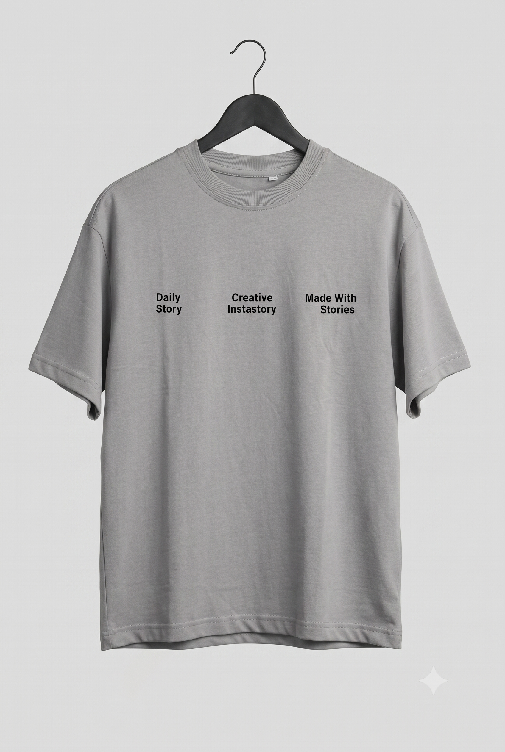 The "SABAR" Grey Oversized Tee