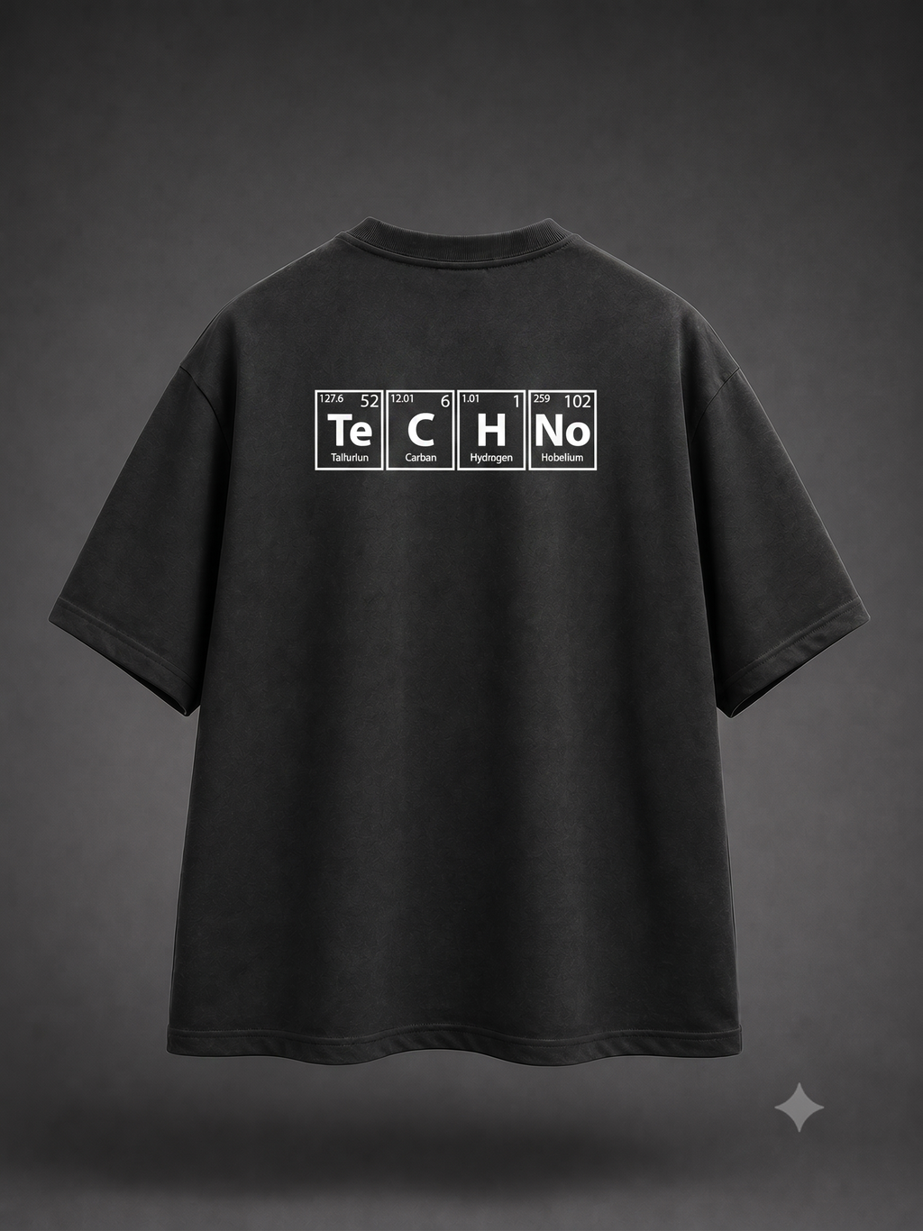 TechNo Oversized Half Sleeve Tee