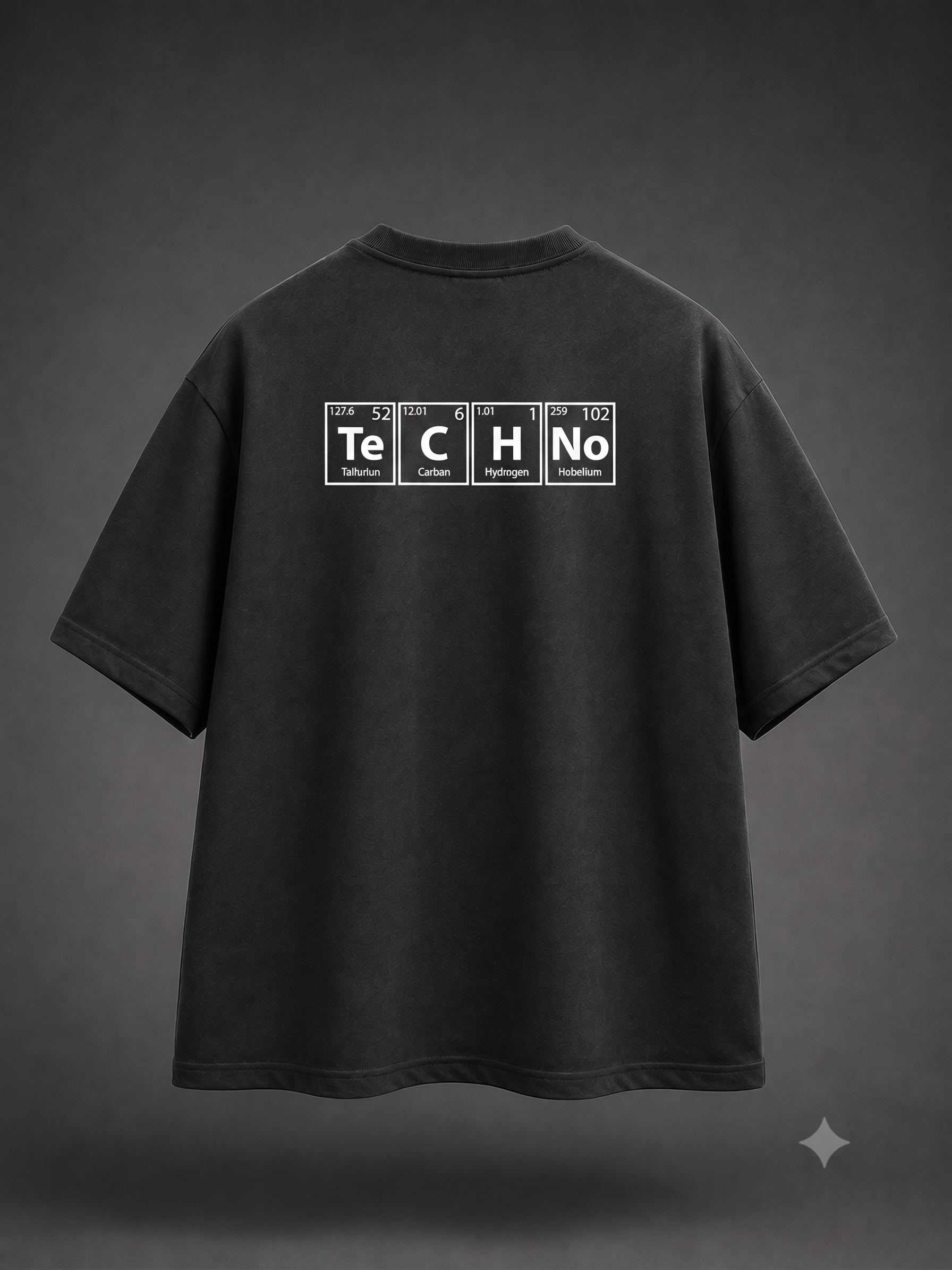 TechNo Oversized Half Sleeve Tee