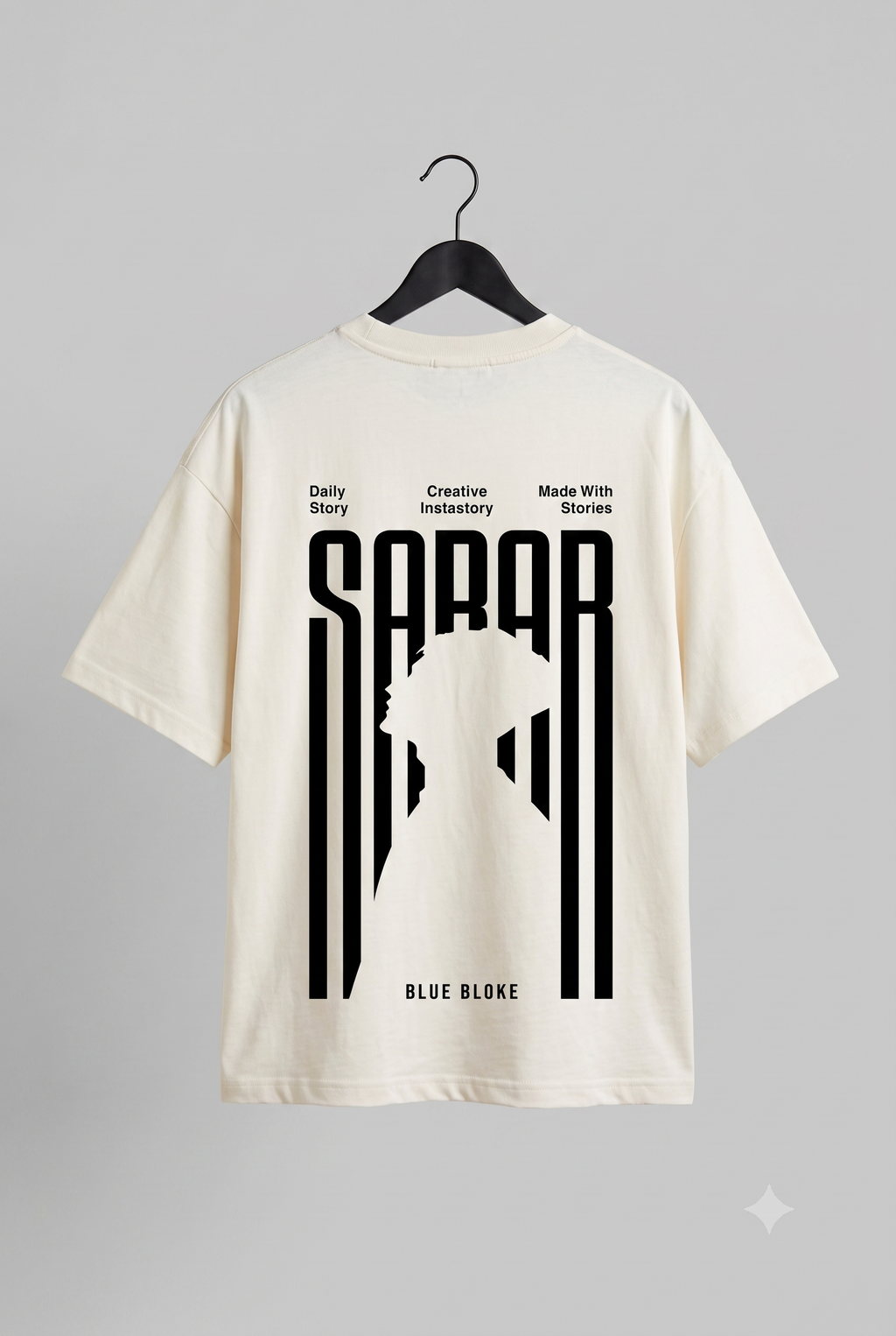 The "SABAR" Chronicle Oversized Tee