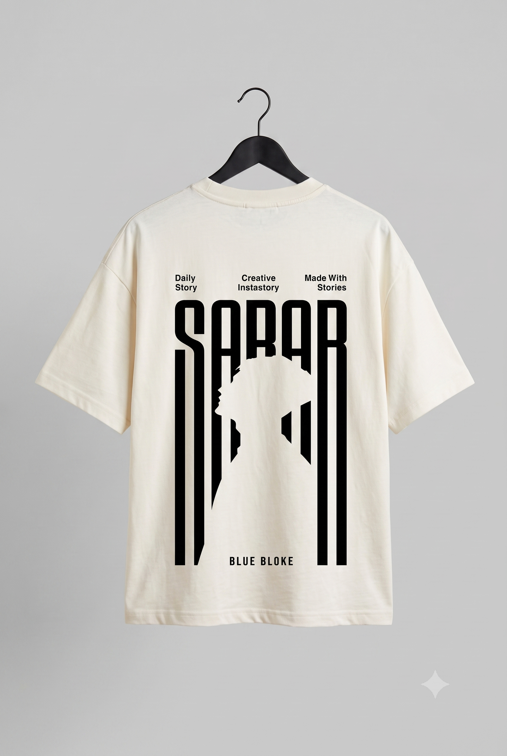 The "SABAR" Chronicle Oversized Tee