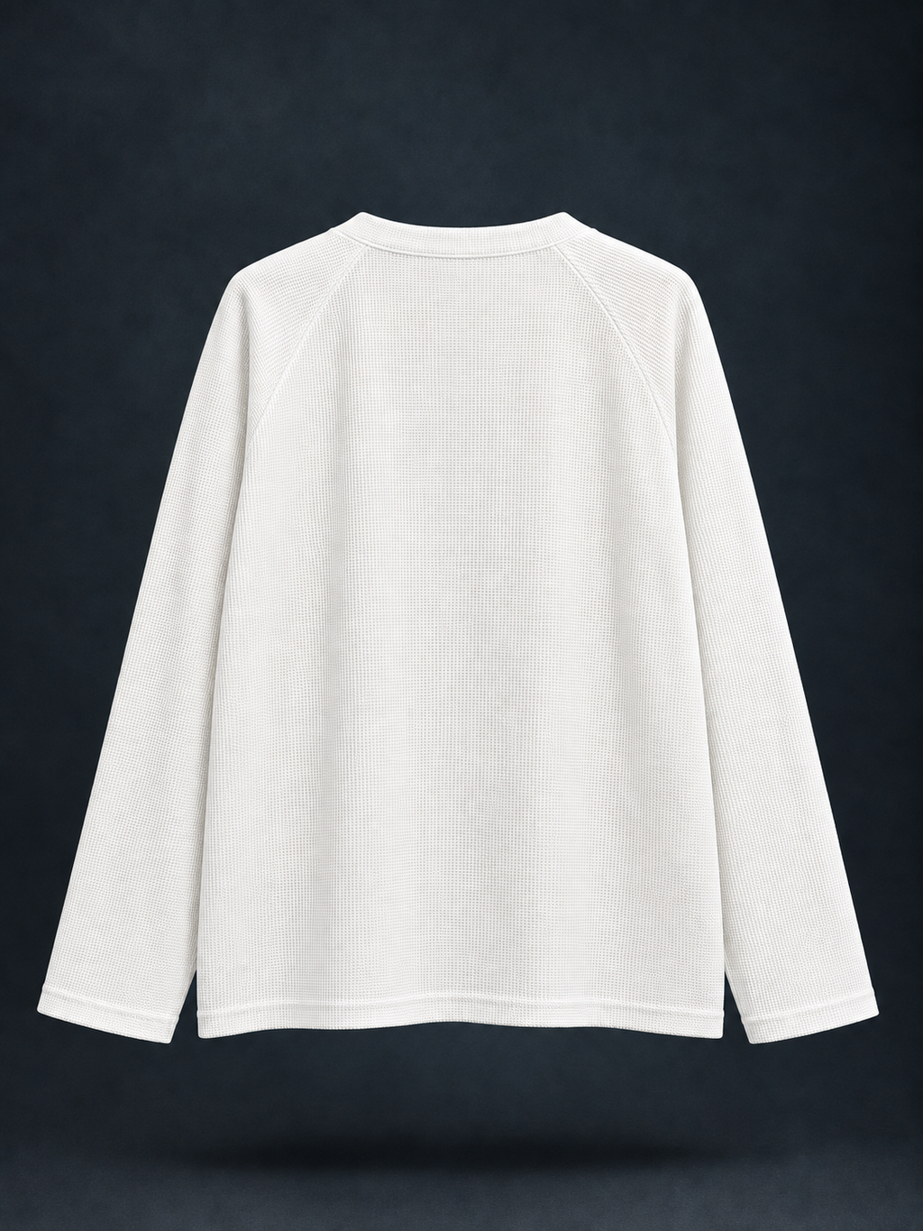 White Waffle Knit Top