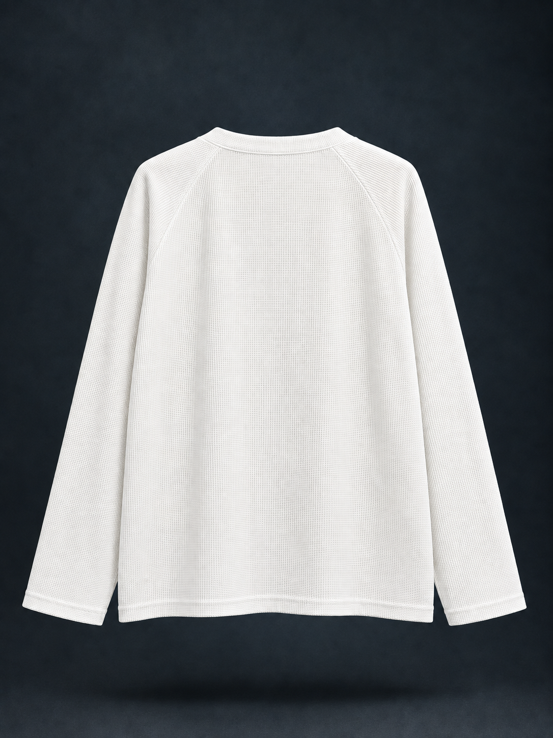 White Waffle Knit Top