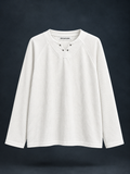 White Waffle Knit Top